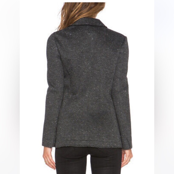 NEW ATM Bonded Knit Sport Blazer in Charcoal Grey Work Business Casual - Picture 6 of 13